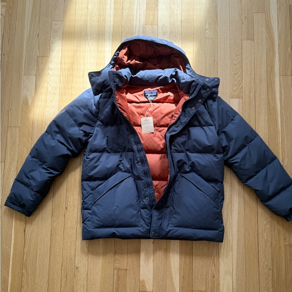Patagonia Men's L Downdrift Jacket, in Smolder Blue, NWT